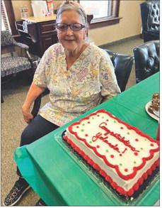 COUNTY CUSTODIAN Yolanda Navarro retired after 20 years of service to Garza County. She has kept our courthouse spotless as well as driving the Garza County citizens to Lubbock for doctor appointments, and around Post to United, the post office, banks, and health clinic. She will be missed. | CARROL WILLIAMS PHOTO