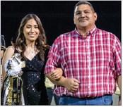 HOCO candidate Haley Perez escorted by dad Ray Perez.