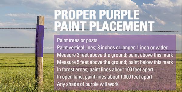 Careful if you see purple paint in Texas, leave immediately