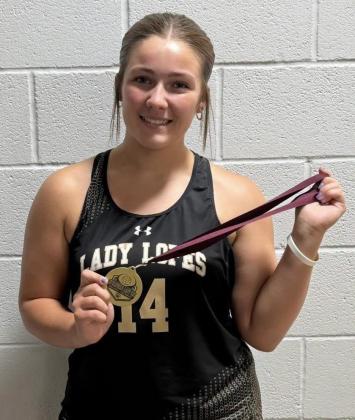 ALL-TOURNAMENT HONORS Hannah Abraham was named to the All-Tournament Team following volleyball tournament play in Littlefield. | COURTESY PHOTO