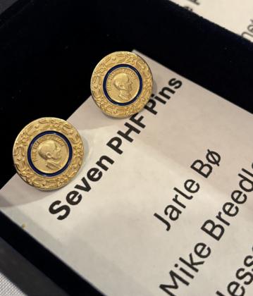 Post Rotary club pins seven new, plus Paul Harris Fellows