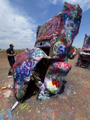 HALF A CENTURY AND COUNTING Cadillac Ranch was created in 1974 by Chip Lord, Hudson Marquez and Doug Michels. Read Joe Nick Patoski’s 2024 piece,“Fifty Years of Cadillac Ranch,” at the Texas Highways website, and listen to Anthony Arno’s interview with Chip Lord, the only living member of the Ant Farm trio that created Cadillac Ranch, in Episode 67 (March 2026) of his Route 66 Podcast on Spotify.