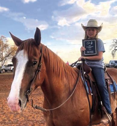 MOST TYPICAL LITTLE COWGIRL Miss Lyla Walkup was named the 2024 Most Typical Little Cowgirl for the Post Stampede Rodeo. Lyla is the daughter of Justin and Shanna Walkup and will be a third grader in Post Elementary. | AMY PENNELL PHOTO