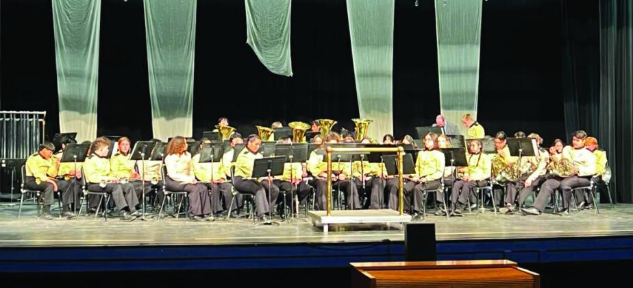 STRAIGHT 1 SCORES The Post ISD band competed in the UIL Concert and Sightreading contests on Tuesday, April 8. The band received Straight 1 scores. The band is led by Russell Dean and Nikki Moore. | COURTESY PHOTO