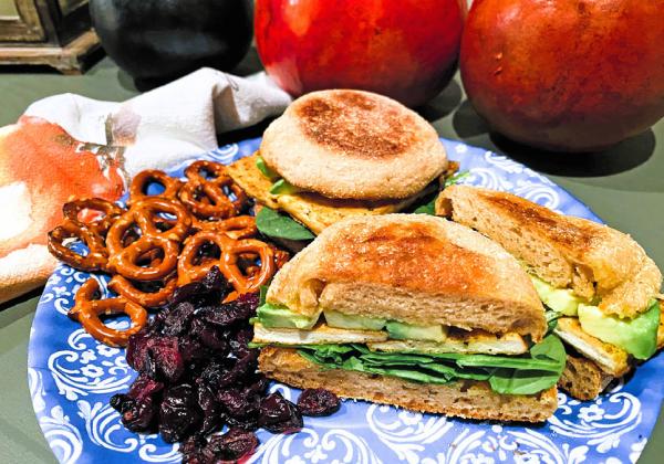 ENGLISH MUFFINS are the simple foundation for this tasty twist on a turkey sandwich. | ANGELINA LaRUE PHOTO
