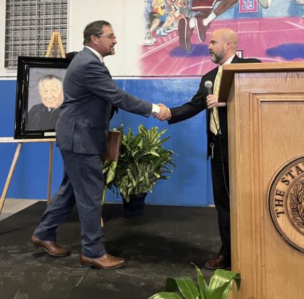 GILES DALBY, JR. shared personal memories of his father, highlighting the late judge’s dedication to the community and the facility’s impact. | TDCJ PHOTO