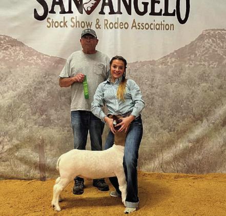 Congrats to Hanna Krauser on her 6th place goat at the San Angelo Stock Show and Rodeo. Hanna is a FFA member at Post High School.