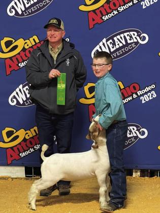 Congratulations to Keithland Wink on his 6th place commercial doe at the San Antonio Stock Show and Rodeo! Great Job! Keithland is a third grader at Post Elementary and a member of the Post FFA. Photos Provided
