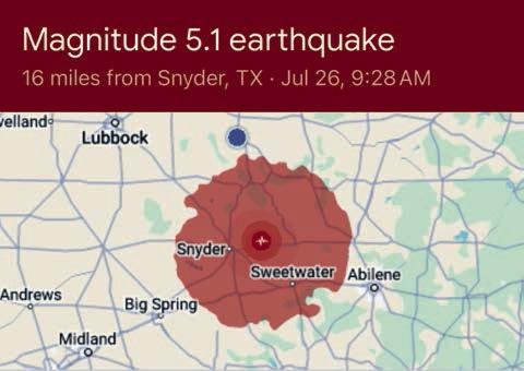 5.1-magnitude quake rattles West Texas