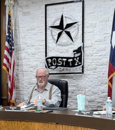 COMMUNITY LEADERSHIP Mayor Marvin Self presided over the Post City Council meeting June 9. | STEPHANIE ALLEN