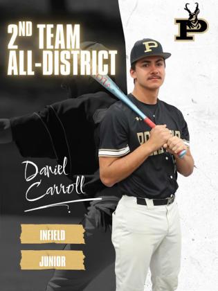 DANIEL CARROLL ACADEMIC ALL-DISTRICT INFIELD JUNIOR
