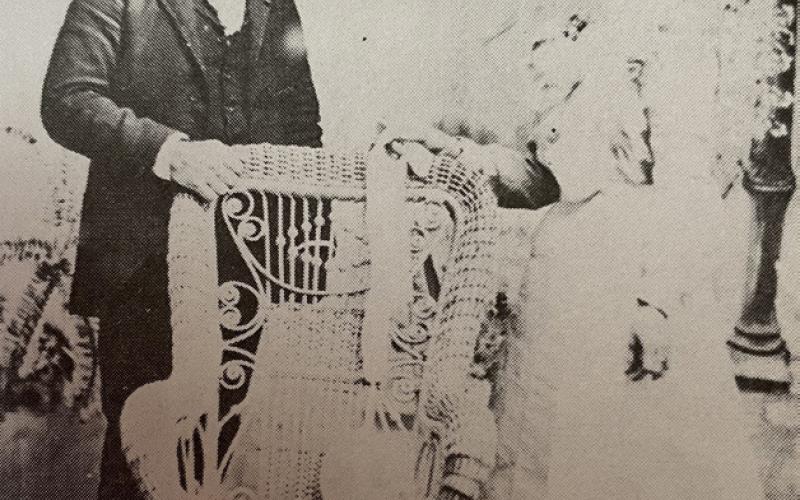 Maggie Mae Mason on her wedding day, Dec. 1, 1901, in Snyder, TX.