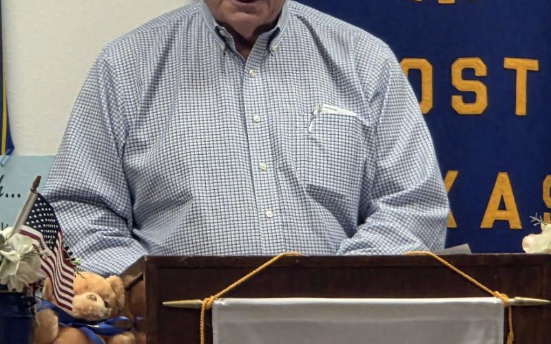 CIVIC LEADERSHIP Garza County Judge Lee Norman spoke to members of the Post Texas Rotary Club on Tuesday, April 14, sharing stories and reflections from his time serving as the Garza County Judge. | POST DISPATCH