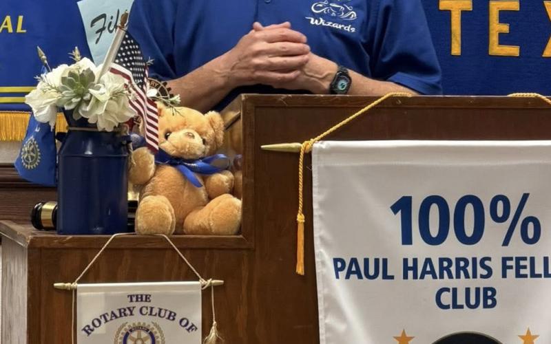 WHAT’SBREWING Jeff Hood shared updates on new developments at Coffee Wizards during the recent Post Rotary Club meeting. | COURTESY PHOTO