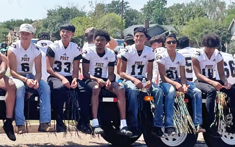 Varsity football Rodeo Parade
