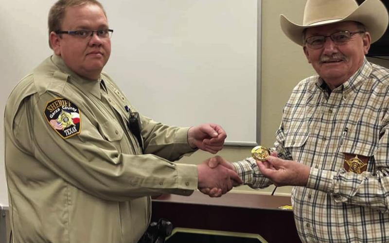 Sheriff Terry Morgan announced that Deputy Travis Johnson has been promoted to Sergeant of Patrol. Johnson has been with Garza County since April 2020. Sheriff Morgan said, “Travis has been a proven leader in patrol since he started with this office.” Congratulations Sergeant Johnson. Photo Provided
