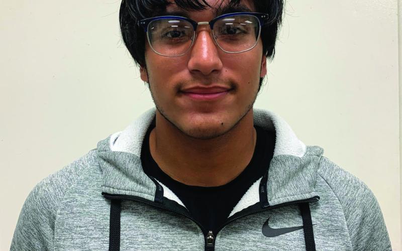 Stephen Gamoneda is the sophomore Student of the Month.