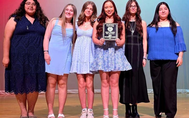 TECHNICAL EXCELLENCE Post High School’s One Act Play troupe earned the Best Technical Crew award for outstanding work behind the scenes. | COURTESY PHOTO