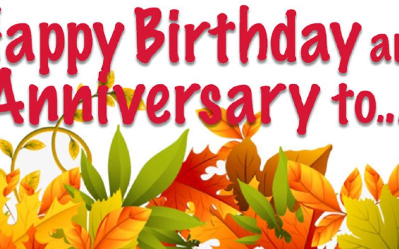 Happy Birthday and Anniversary to: