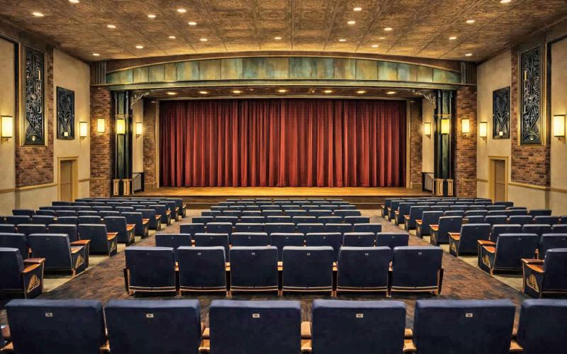 GARZA THEATRE INTERIOR RESTORATION (RENDERING PROVIDED)