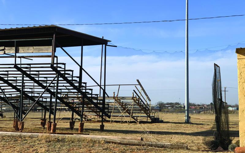 YOUNG PLAYERS Post Little League baseball diamonds at the David Nichols Park are soon to see an upgrade after the city council members voted to spend park restoration monies to purchase new bleachers. | ANNA GIBSON PHOTO