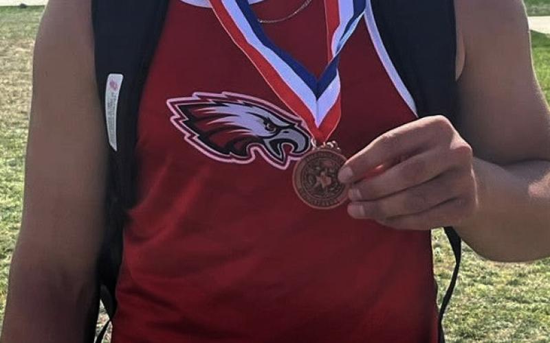 POLE VAULT Spencer McMahan cleared the bar in the pole vault, finishing third at the area meet to secure a spot in the 1A Region 1 Track Meet. | COURTESY PHOTO
