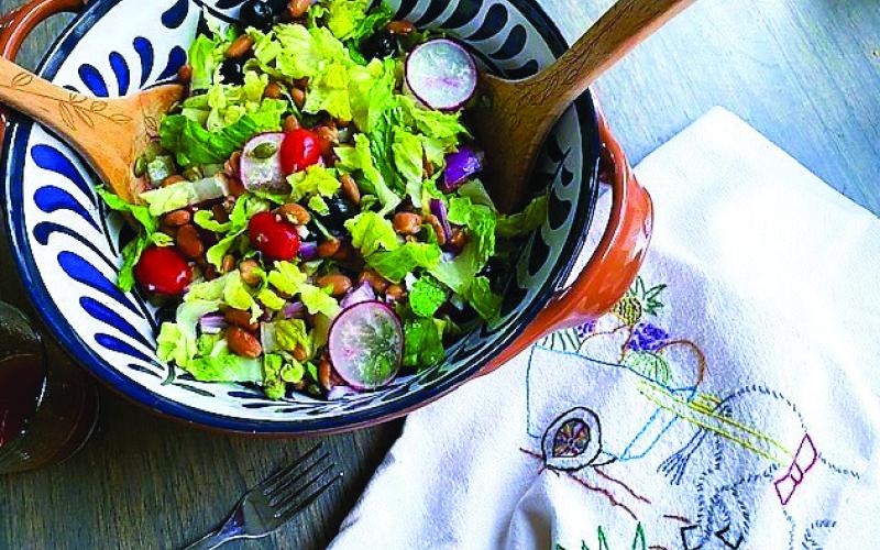 SUPER SALALD, Pinto Salad will offer a cool crunchy lunch or dinner and can be put together in minutes. With the protein the beans offer, this super salad is also good on its own, and will make a nice way to keep the kitchen cool on hot summer days. | ANGELINA LARUE PHOTO