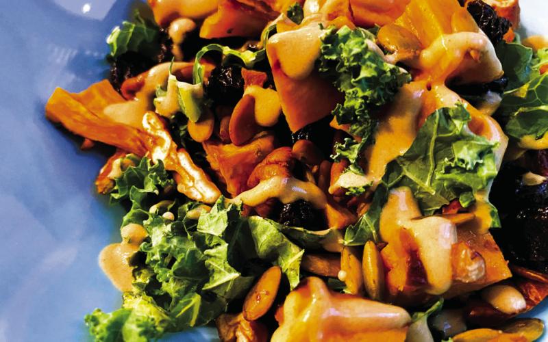 DELIGHTFUL SALAD Angela LaRue has pulled together a few common ingredients for a sweet and crunchy satisfying salad that fulfills the fall flavors without the weight of a heavy meal. | ANGELINA LARUE PHOTO
