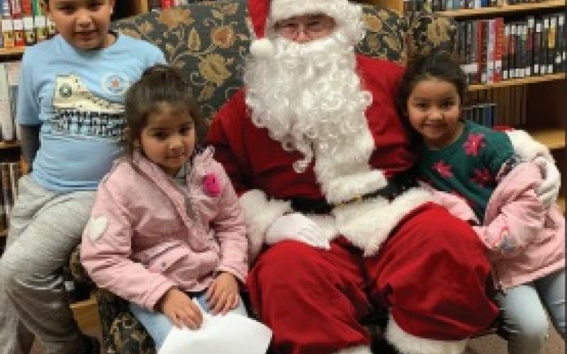 SANTA AT LIBRARY The Post Public Library hosted an open house and Santa