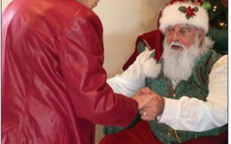 SANTA'S MOM During our visit to Santa Land we spotted a special moment between Santa and his mother. | ANNA GIBSON PHOTO