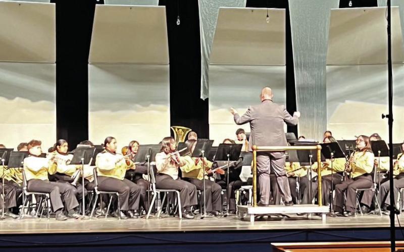 EXCELLENT, SUPERIOR, The Post Band competed at the UIL Region 16 Concert and Sight-Reading Contest in Plainview. The band received a Division II “Excellent” rating for their stage performance to help continue to grow and improve. In Sight Reading the band received straight Division I“Superior”ratings from all three judges, earning a Division I trophy for their performance. | COURTESY PHOTO