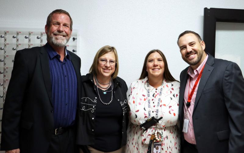 TEAM LEADERS Southland ISD’s Toby Miller (superintendent), Lisa Basinger (business manager), Rachel Corely (assistant principal) and Dusty Grantham (principal) work hand-in-hand with teachers to chart the course for students daily. | POST DISPATCH