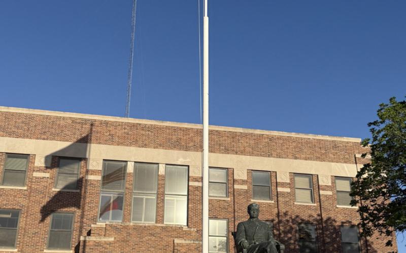 NATIONAL DAY OF PRAYER was observed in Garza County on May 7, 2026, with community members gathering to pray for local, state and national leaders, first responders, schools and the nation, at the Garza County Courthouse. | STEPHANIE ALLEN