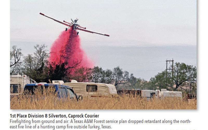 RIGHT PLACE, RIGHT TIME The Caprock Courier’s inaugural Press Forward journalist, Kodie Fairchild, got this firstplace photograph by being not only a reporter—but an air-ambulance medic on the site.
