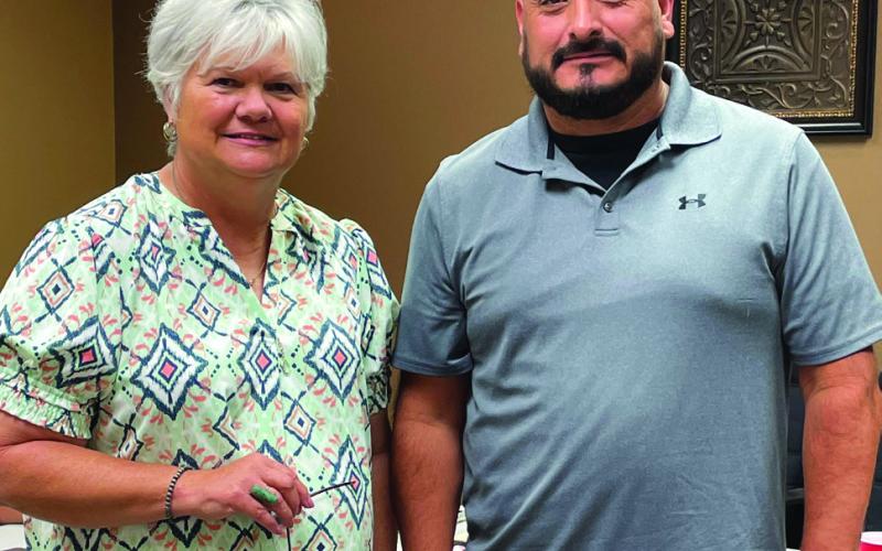 SCHOOL BOARD Nancy McDonald and Roy Perez were issued Certificates of Elections and sworn to a three-year term on the Board of Trustees for the Post Independent School District. McDonald has served on the board since 2018. This will be Perez’s first term on the board. Neither candidate had opponents in the 2024 election. | JULIA CHILDS PHOTO