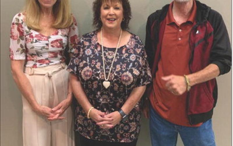 CITY RETIREES Pixie Grisham (left), Councilwoman Ward 2, Meg Nelson (center), City Secretary, and Eddie Pitts (right), Code Enforcement Officer, were honored Tuesday, May 20, with a retirement party after years of dedicated service. | DISPATCH PHOTO