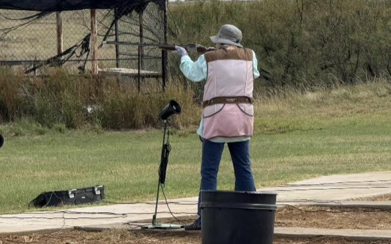 Janie Porter of Sweetwater, Texas attends the Monk Palmer Shoot every year.