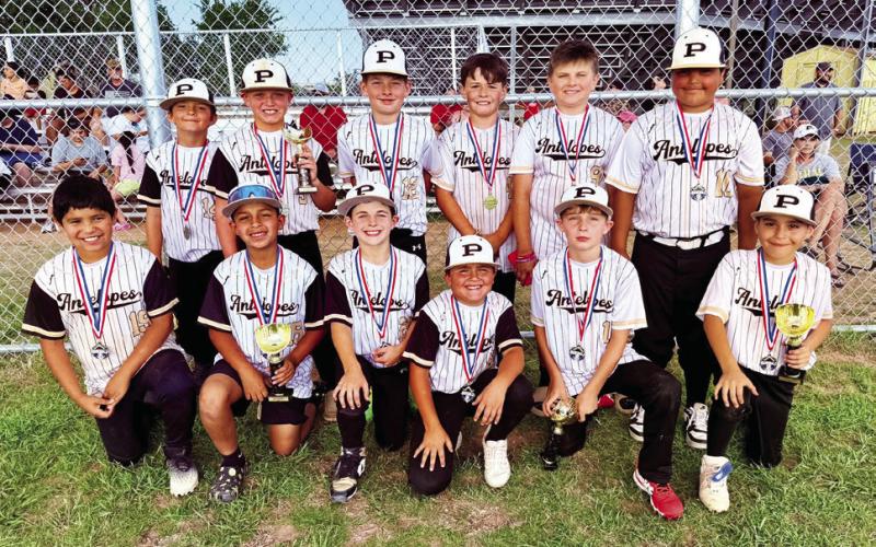 9/10 BASEBALL Back Row: CJ Belongia, Jonsey Belongia, Hagen Whetsel, Thomas Gomez, Braxton Torres, and Jack Walls. Front Row: Alexx Perez, Jonah Hernandez, Samuel Reiter, Easton Rivera, Easton Whetsel, and Ricardo Lopez. | COURTESY PHOTO