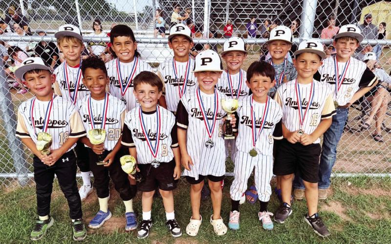 7/8 BASEBALL Back Row: Jameson Bishop, Trebor Segura, Xander Menjares, Grayson Chapman, Bronx Lott, and Grady Chapman. Front Row: Nicky Rodriguez, Traevion Sturdivant, Braxtyn Garcia, Kristopher River, Cristian Sanchez, and Legend Odom. | COURTESY PHOTO