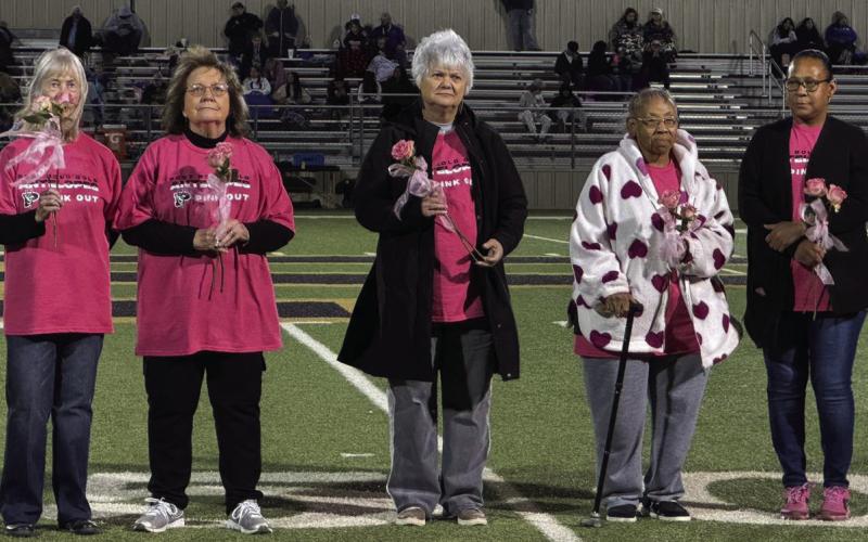 PINKSURVIVORS The Post Antelope Booster Club honored their breast cancer survivor ladies: Marianne Hart, Jane Odom, Nancy McDonald, Ella Greathouse, and Jana Greathouse. | COURTESY PHOTO Page 4 • The Snyder News