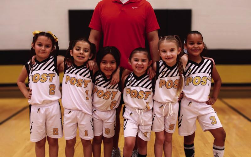 Girls 1st/2nd Head Coach, Krissy Sturdivant, Assistant Coach Martin Garcia, Sponsor Creedence Inc., and players Kinslee Garcia, Olivia Perez, Za'Kiyah Sturdivant, Isabella Torres, Emersyn Spann, Zoe Armendant, and Paris Aime.. | WHITNEY DORSETT PHOTO