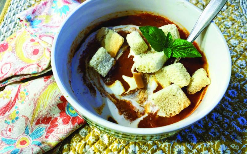 MEMORIES OF CHILDHOOD Tomato soup—with or without the accompaniment of saltines or a grilled cheese sandwich—is a fall favorite for many. | ANGELINA LaRUE PHOTO
