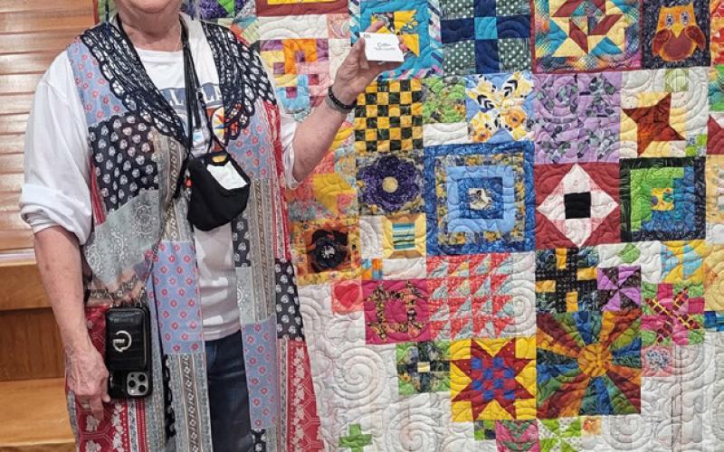 COMMUNITY TALENT Kyle Carter Walkup entered “Boho Heart” in the 2026 Garza County Quilt Show. | COURTESY PHOTO