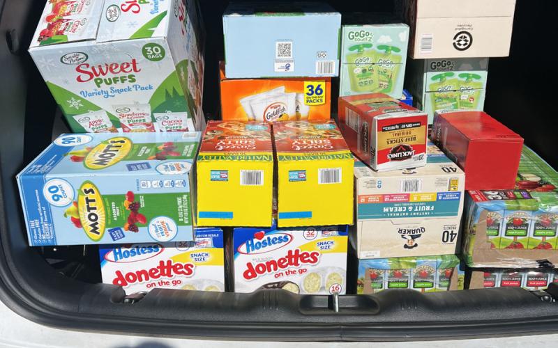 Snack packs for hungry students
