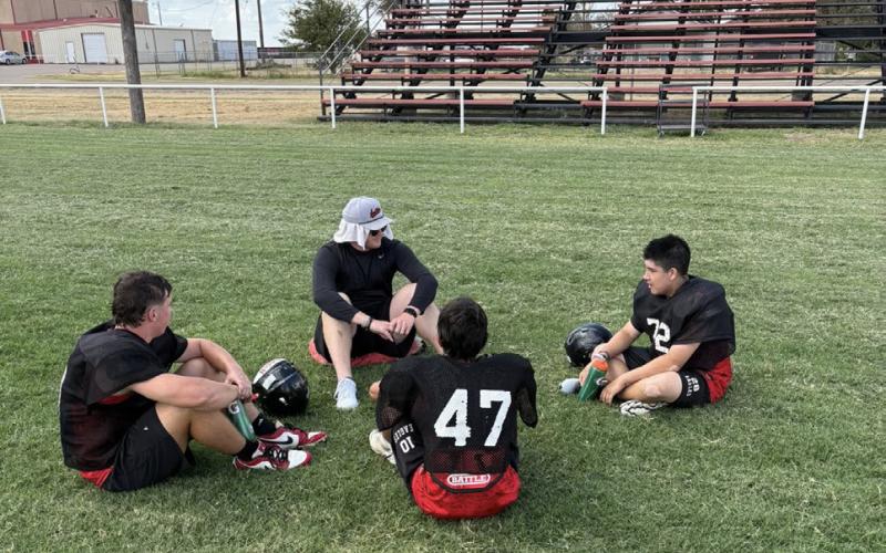 REAL TALK Southland football team started “Real Talk Wednesday,” Aug. 20. The players and coaches split into small groups to discuss a topical theme. This week’s theme, “Life is not about me.” | COURTESY PHOTO
