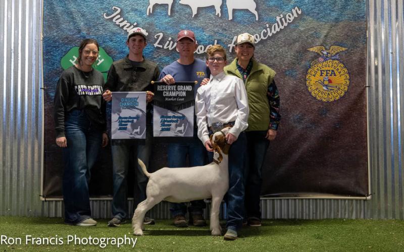 RESERVE BREED CHAMPION HEAVY GOAT KEITHLAND WINK