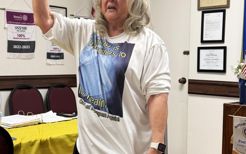 SAFETY BEGINS AT HOME, according to Kyle Walkup of Post, who presented a program on the topic for the Post Rotary Club Feb. 17. | POST DISPATCH