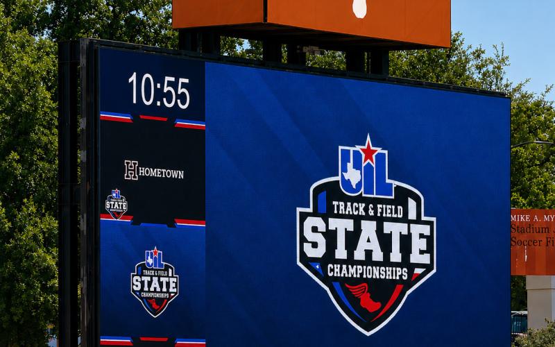 STATE SHOWCASE Athletes from Class 2A and 5A schools across Texas competed Friday, May 15, at Mike A. Myers Stadium and Soccer Field on the University of Texas campus during the UIL State Track and Field Championships. | STEPHANIE ALLEN
