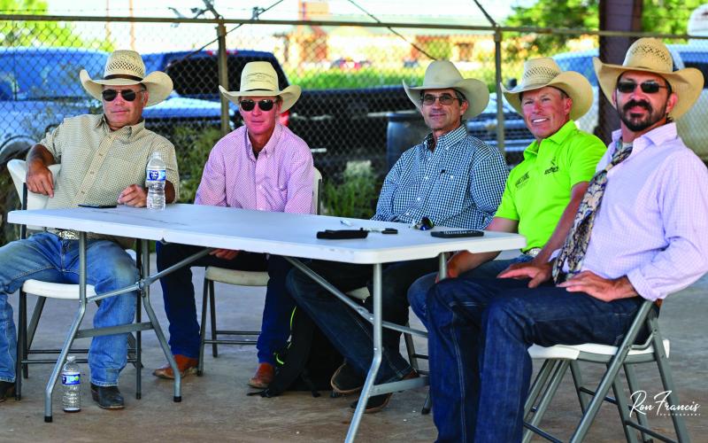Meet and Greet at the Boom or Bust Bull Riding event. Former Bull riding champions were judges for the event, including Cody Hancock, Jason McClain, Cody Custer, Dave Samsel and Matt Austin.