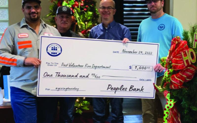PVFD receives gift from People’s Bank
